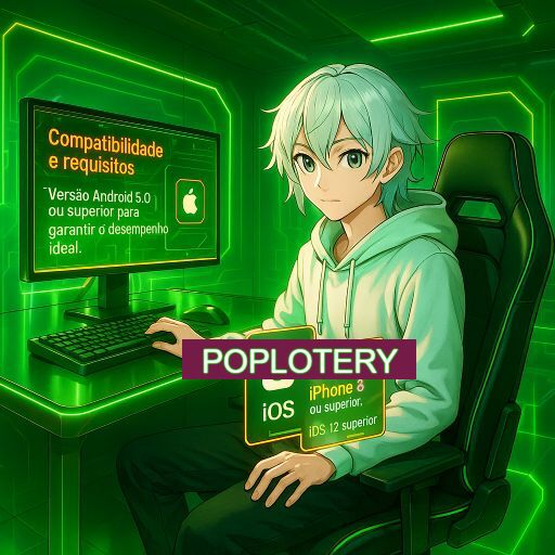 Imagem promocional do app oficial POPLOTERY destacando a conveniência de jogar cassino online pelo celular ou navegador