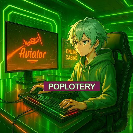 Imagem promocional do app oficial POPLOTERY destacando a conveniência de jogar cassino online pelo celular ou navegador