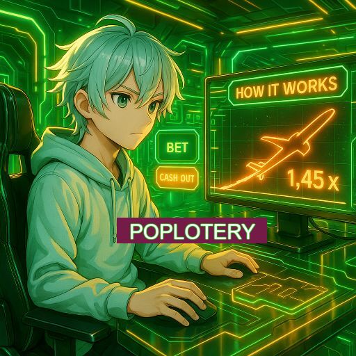 Imagem promocional do app oficial POPLOTERY destacando a conveniência de jogar cassino online pelo celular ou navegador