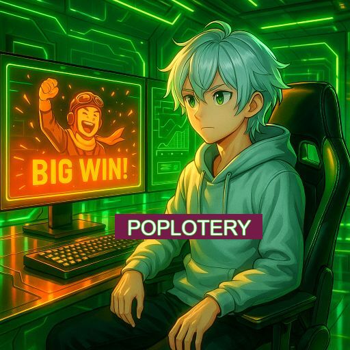 Imagem promocional do app oficial POPLOTERY destacando a conveniência de jogar cassino online pelo celular ou navegador