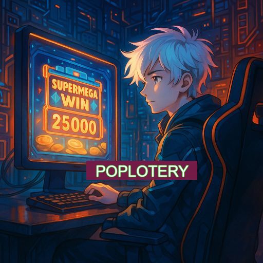 Imagem promocional do app oficial POPLOTERY destacando a conveniência de jogar cassino online pelo celular ou navegador