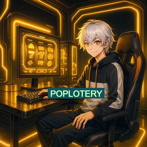 Imagem promocional do app oficial POPLOTERY destacando a conveniência de jogar cassino online pelo celular ou navegador