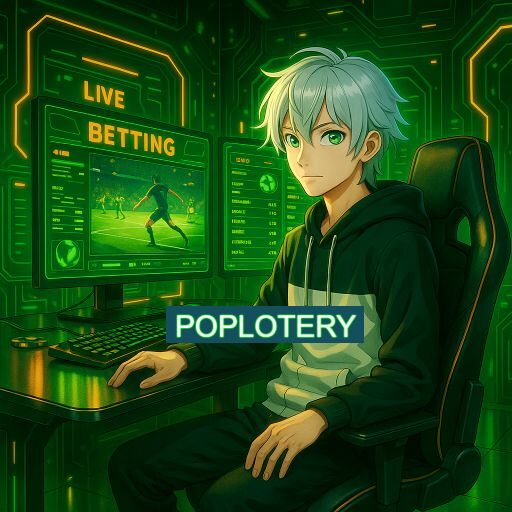 Imagem promocional do app oficial POPLOTERY destacando a conveniência de jogar cassino online pelo celular ou navegador