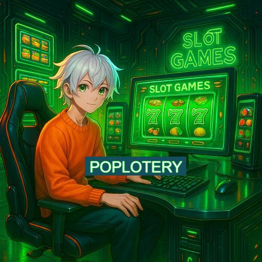 Imagem promocional do app oficial POPLOTERY destacando a conveniência de jogar cassino online pelo celular ou navegador
