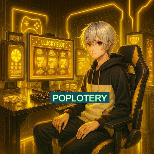 Imagem promocional do app oficial POPLOTERY destacando a conveniência de jogar cassino online pelo celular ou navegador